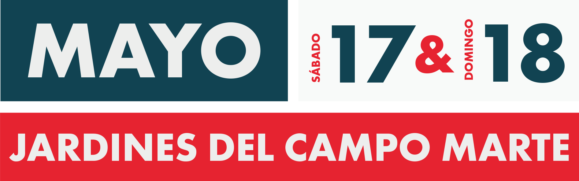 Este Sábado 17 y domingo 18 de mayo, en los Jardines del campo marte